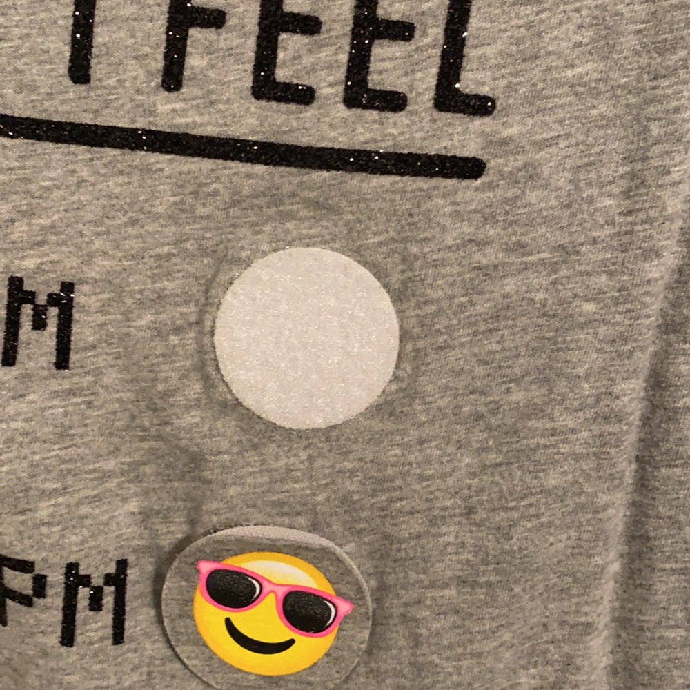 Justice Long Sleeve Emoji shirt - Picture 2 of 4